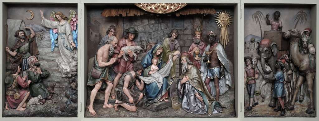 Nativity Scene, oltarna upodobitev rojstva Jezusa